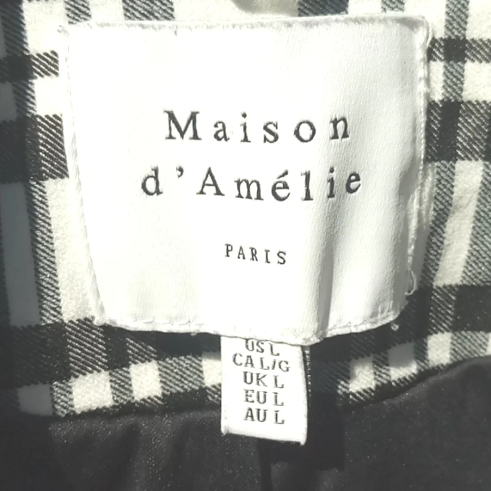 Maison D' Amelie Paris Black & White Blazer EUC